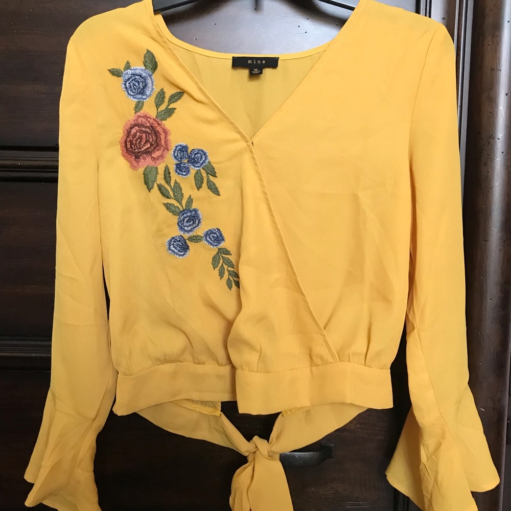 Yellow thin long sleeve